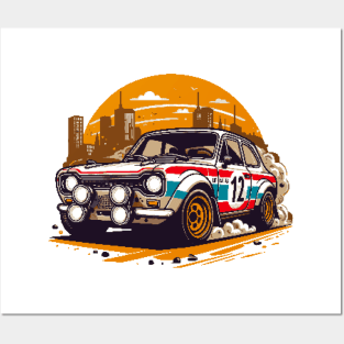 Rally Car Pixel Art Posters and Art